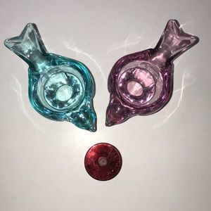 Other - Glass Candle Holder with a battery candle lights Other - Glass Candle Holder with a battery candle lights